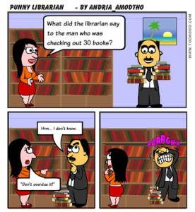 Punny Librarian Comic Strip