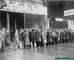 Great Depression food line